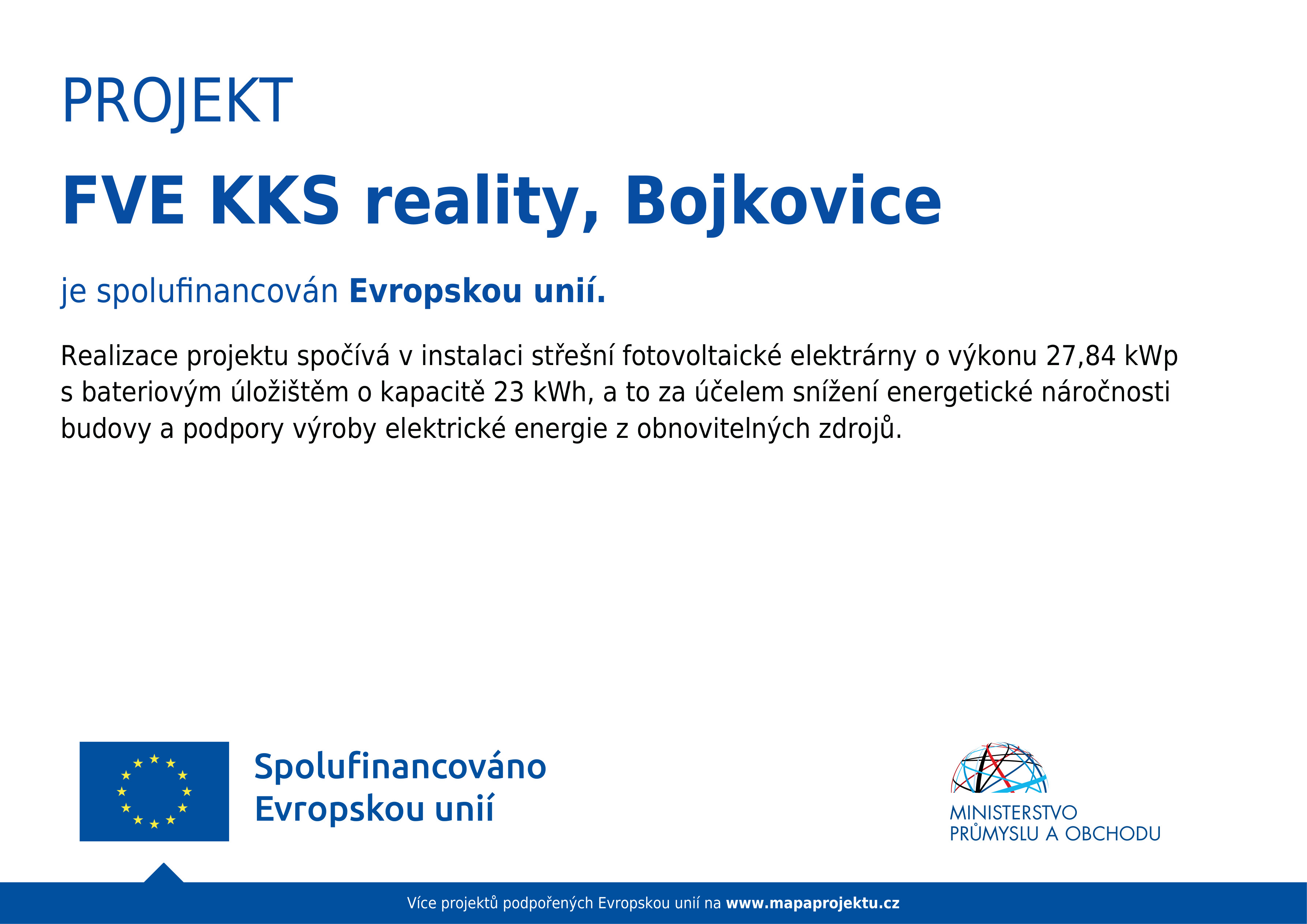 Povinná publicita — FVE KKS reality, Bojkovice